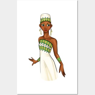 Black is Beautiful - Malawi African Heritage Melanin Girl in traditional outfit Posters and Art